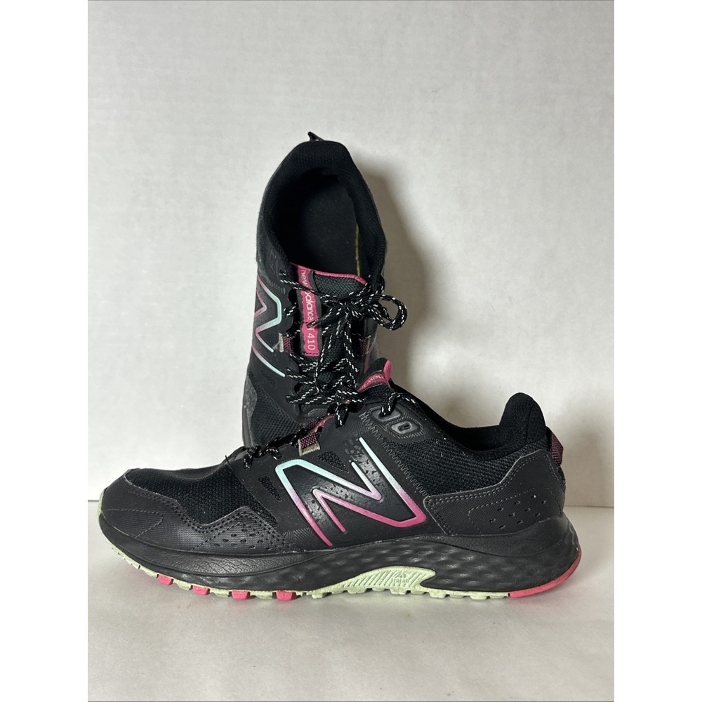 New Balance Women's T410 V8 Trail Running Sneaker Black/Multi Sz 10W US